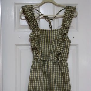 Wild Fable Gingham ruffle dress